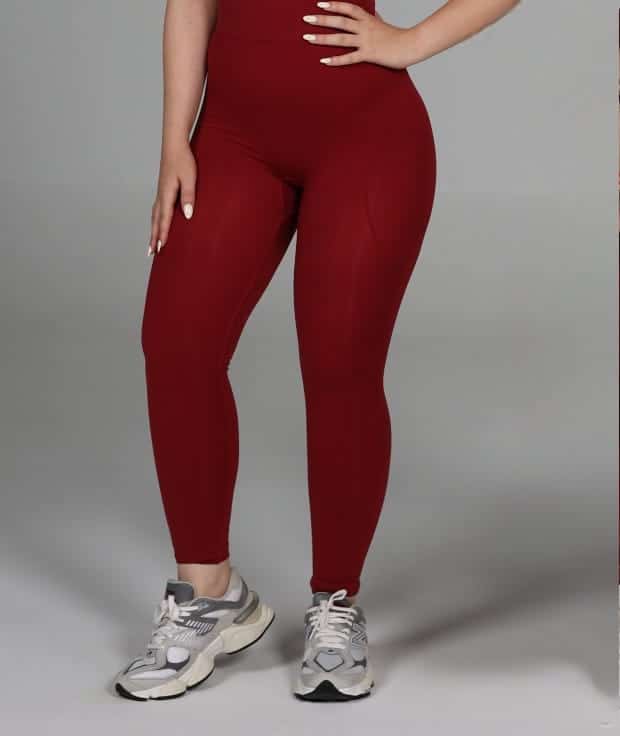 Legging burgandy you are on